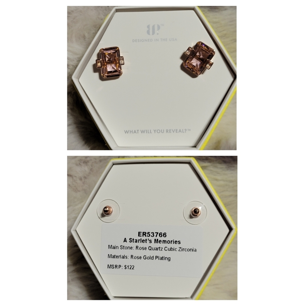 A Starlet's Memories Rose Gold Earrings